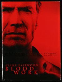 7a456 BLOOD WORK presskit '02 super close image of star and director Clint Eastwood!