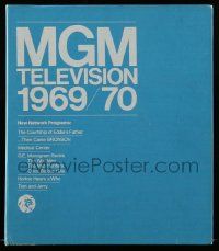 7a015 MGM TELEVISION 1969/70 presskit w/ 26 stills '69 many images and much content!