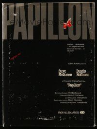 7a485 PAPILLON presskit '73 Steve McQueen & Dustin Hoffman, Franklin J. Schaffner!
