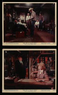 7a560 BAD DAY AT BLACK ROCK 4 color 8x10 stills '55 Spencer Tracy, Robert Ryan, Anne Francis