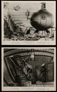 7a837 FABULOUS WORLD OF JULES VERNE 7 8x10 stills '61 thousand and one wonders of the world to come