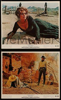 7a523 ONCE UPON A TIME IN THE WEST 8 8x10 mini LCs '69 Bronson, Cardinale, Robards & Leone!