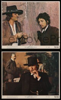 7a526 PAT GARRETT & BILLY THE KID 8 8x10 mini LCs '73 Bob Dylan, Coburn, Kristofferson, Peckinpah!