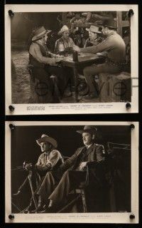 7a843 SHERIFF OF CIMARRON 7 8x10 stills '45 cool images of cowboy Sunset Carson!