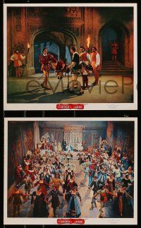 7a571 SWORD & THE ROSE 3 color 8x10 stills '53 Disney, Richard Todd, Michael Gough, dancing!