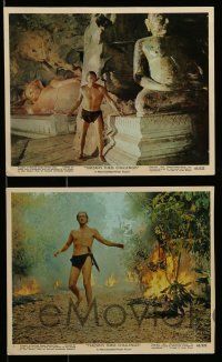 7a549 TARZAN'S THREE CHALLENGES 6 color 8x10 stills '63 Edgar Rice Burroughs, Jock Mahoney, Strode!