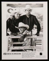 7a265 8 SECONDS presskit w/ 9 stills '94 James Rebhorn, Luke Perry as Lane Frost, bull riding!
