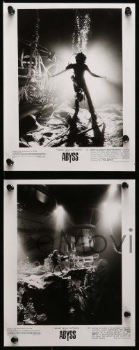 7a110 ABYSS presskit w/ 13 stills '89 directed by James Cameron, Ed Harris, lots of cool content!