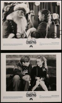 7a201 ALL I WANT FOR CHRISTMAS presskit w/ 10 stills '91 Leslie Nielsen as Santa Claus,Lauren Bacall