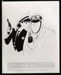 7a134 ARMED & DANGEROUS presskit w/ 12 stills '86 Meg Ryan, Levy, John Candy, 1 w/Hirschfeld art!