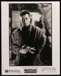 7a331 BROKEN ARROW presskit w/ 8 stills '96 John Travolta, Christian Slater, directed by John Woo