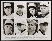 7a339 EIGHT MEN OUT presskit w/ 8 stills '88 John Sayles, John Cusack, Chicago Black Sox, baseball!