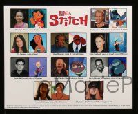 7a348 LILO & STITCH presskit w/ 8 stills '02 Disney Hawaiian cartoon, w/color cast portrait still!