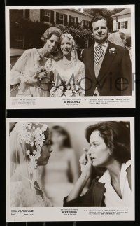 7a053 WEDDING presskit w/ 18 stills '78 Robert Altman, Mia Farrow, Gerladine Chaplin, Burnett