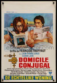 7b055 BED & BOARD Belgian '71 Francois Truffaut's Domicile conjugal, Jean-Pierre Leaud