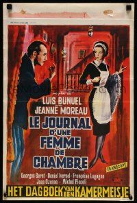 7b058 DIARY OF A CHAMBERMAID Belgian '65 Jeanne Moreau, directed by Luis Bunuel!