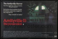 7b426 AMITYVILLE II British quad '82 The Possession, haunted house, directed by Damiano Damiani!