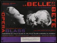 7b453 LA BELLE ET LA BETE stage play British quad '94 cool image from the classic movie!