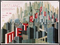 7b461 METROPOLIS DS British quad R10 Fritz Lang classic, art of city by Boris Bilinsky!