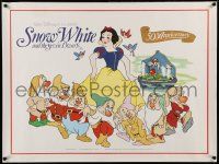 7b474 SNOW WHITE & THE SEVEN DWARFS British quad R87 Walt Disney animated cartoon fantasy classic!