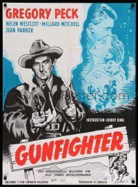 7b278 GUNFIGHTER Danish R60s Gregory Peck's only friends were his guns, great outlaw image!