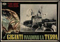7b157 AMAZING COLOSSAL MAN Italian 19x27 pbusta '58 AIP, Bert I. Gordon, art/image of the monster!