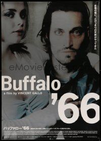 7b629 BUFFALO '66 Japanese 29x41 '99 image of sexy Christina Ricci & star/director Vincent Gallo!