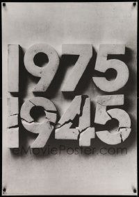 7b850 1975 1945 Polish 27x38 '75 anniversary of end of WWII, design by Hungarian artist Bakos!