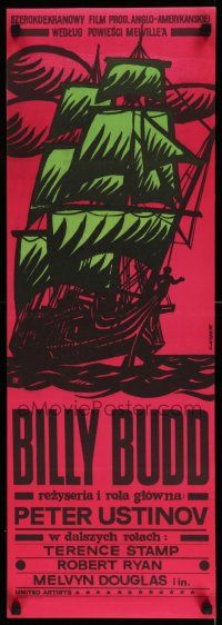 7b773 BILLY BUDD Polish 12x34 '63 completely different art of ship at sea by Witold Janowski!