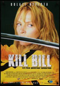 7b351 KILL BILL: VOL. 1 Yugoslavian 19x27 '03 Quentin Tarantino, sexy Uma Thurman with katana!