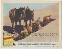 7c237 3 GODFATHERS LC #3 '49 John Wayne, Pedro Armendariz & Harry Carey Jr. hiding in the desert!