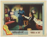 7c244 ACTORS & SIN LC #7 '52 Edward G. Robinson tries to stop woman pointing gun!