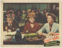 7c247 ADAM'S RIB LC #2 '49 husband & wife Spencer Tracy & Katharine Hepburn are lawyers in court!