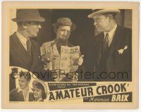 7c258 AMATEUR CROOK LC '37 wacky Bruce Bennett as Herman Brix shows two men how to be a detective!