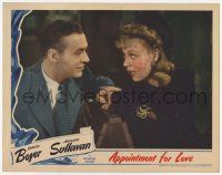 7c271 APPOINTMENT FOR LOVE LC '41 close up of Charles Boyer & pretty surprised Margaret Sullavan!