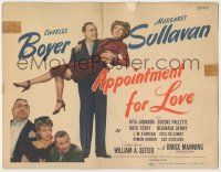 7c016 APPOINTMENT FOR LOVE TC '41 great image of Charles Boyer carrying Margaret Sullavan!