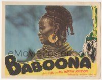 7c279 BABOONA LC #7 R40s Osa & Martin Johnson, cool close up of African woman with ring neck!