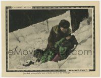 7c280 BACKBONE LC '23 Alfred Lunt finds pretty Edith Roberts unconscious in a snowstorm, lost film!