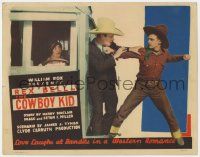 7c070 COWBOY KID TC '28 hero Rex Bell, love laughs at bandits in a western romance, lost film!