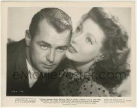 7d121 AND NOW TOMORROW 8x10.25 still '44 great super close up of Loretta Young & Alan Ladd!