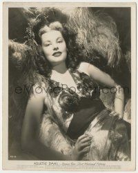 7d140 ARLENE DAHL 8x10.25 still '40s the sexy redhead in skimpy halter top surrounded by feathers!