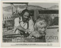 7d151 BALLAD OF CABLE HOGUE 8x10.25 still '70 Jason Robards washes sexy Stella Stevens' back!