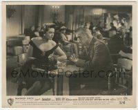 7d158 BATTLE CRY 8x10 still '55 Dorothy Malone stares at worried Tab Hunter in nightclub!