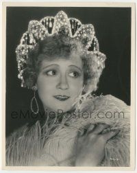 7d164 BESSIE BARRISCALE 8x10 still '28 glamorous portrait in sparkling tiara from Show Folks!