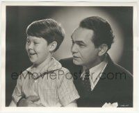 7d190 BLACKMAIL deluxe 8x10 still '39 close portrait of Edward G. Robinson with Bobs Watson!