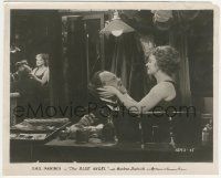 7d198 BLUE ANGEL 8.25x10 still '30 Marlene Dietrich sitting on bewildered Emil Jannings' lap!