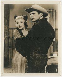 7d217 BUS STOP 8x10 still '56 great close up of cowboy Don Murray holding scared Marilyn Monroe!
