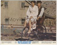 7d047 BUTCH CASSIDY & THE SUNDANCE KID color 8x10 still '69 Paul Newman & Katharine Ross on bicycle