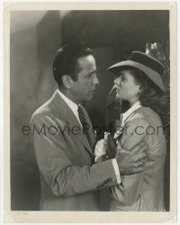 7d237 CASABLANCA 8x10.25 still '42 Humphrey Bogart tells Ingrid Bergman she must go with Laszlo!