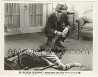7d239 CASE OF THE BLACK CAT 8x10.25 still '36 Ricardo Cortez as Perry Mason by dead woman, rare!